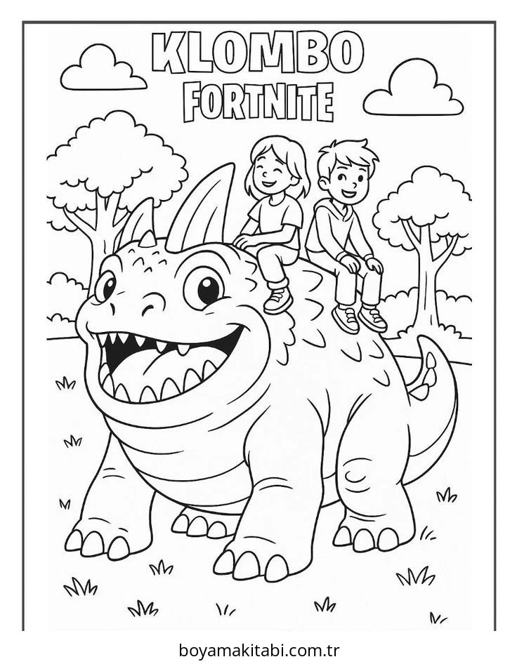 Fortnite boyama sayfası – evde etkinlik, ücretsiz yazdır