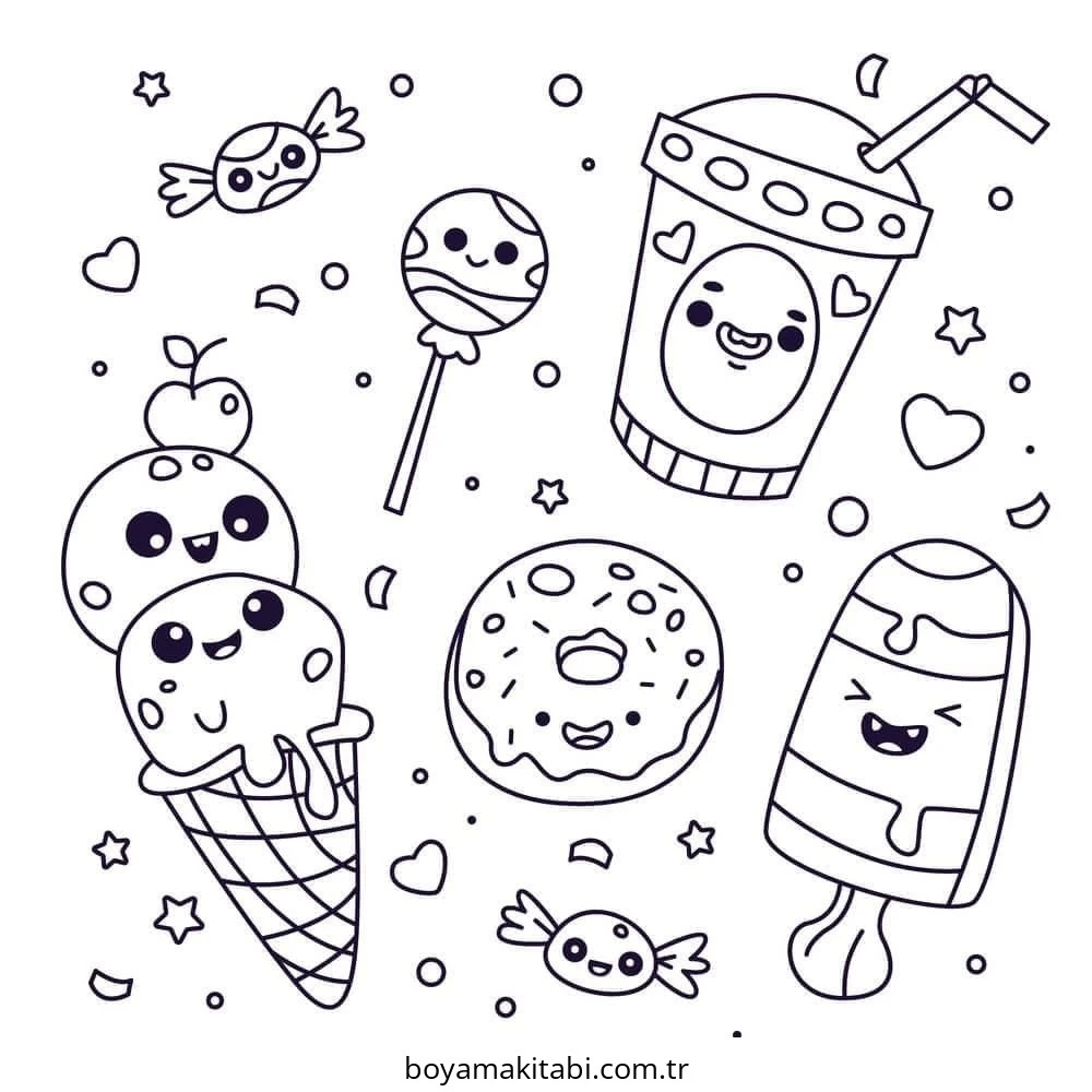 Kawaii Food Boyama