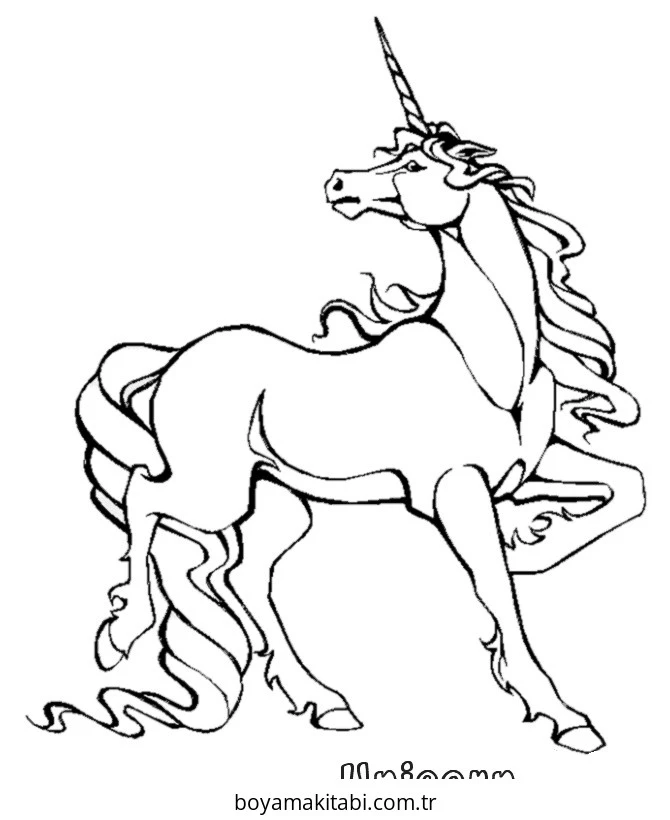 Mythical Creatures boyama sayfası – yaratıcılığı geliştirir, keyifli zaman