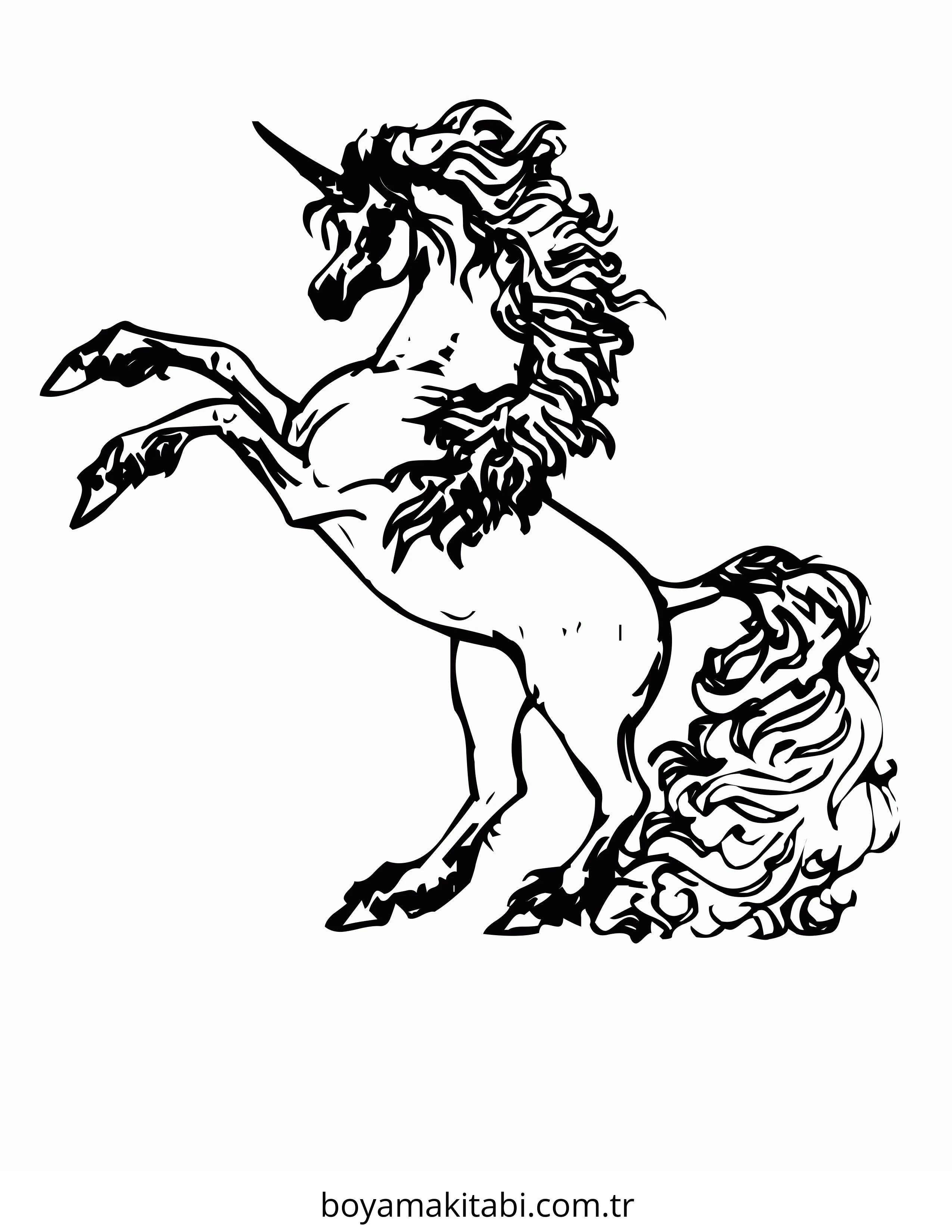 Mythical Creatures boyama sayfası – PDF indir, sevimli karakter