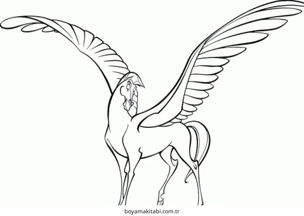 Pegasus boyama sayfası #64 – doğum günü partisi aktivitesi, ekran süresine alternatif