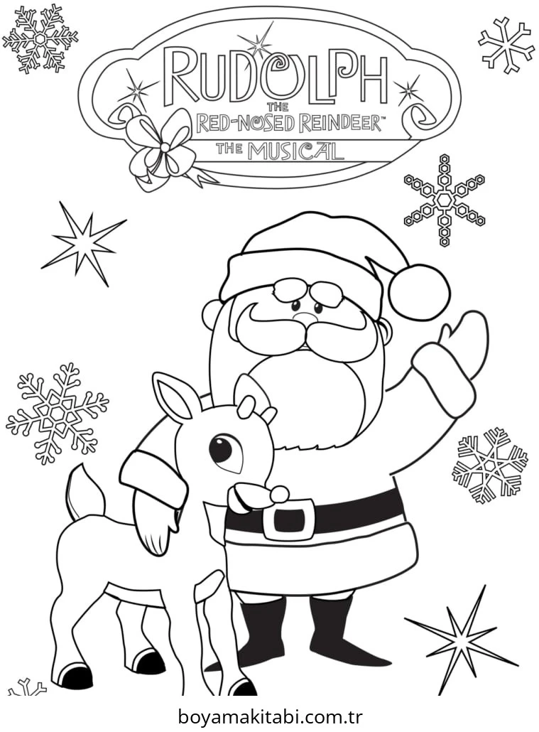 Reindeer boyama sayfası – yaratıcılığı geliştirir, keyifli zaman