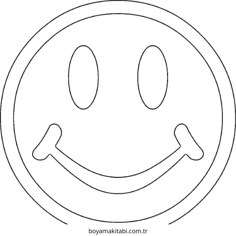 Emoji boyama sayfası – renkli çizimler, okul öncesi