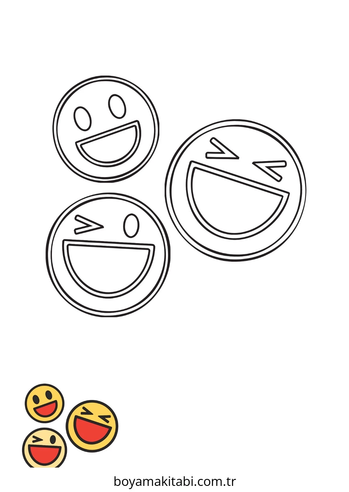 Emoji boyama sayfası – yaratıcılığı geliştirir, keyifli zaman