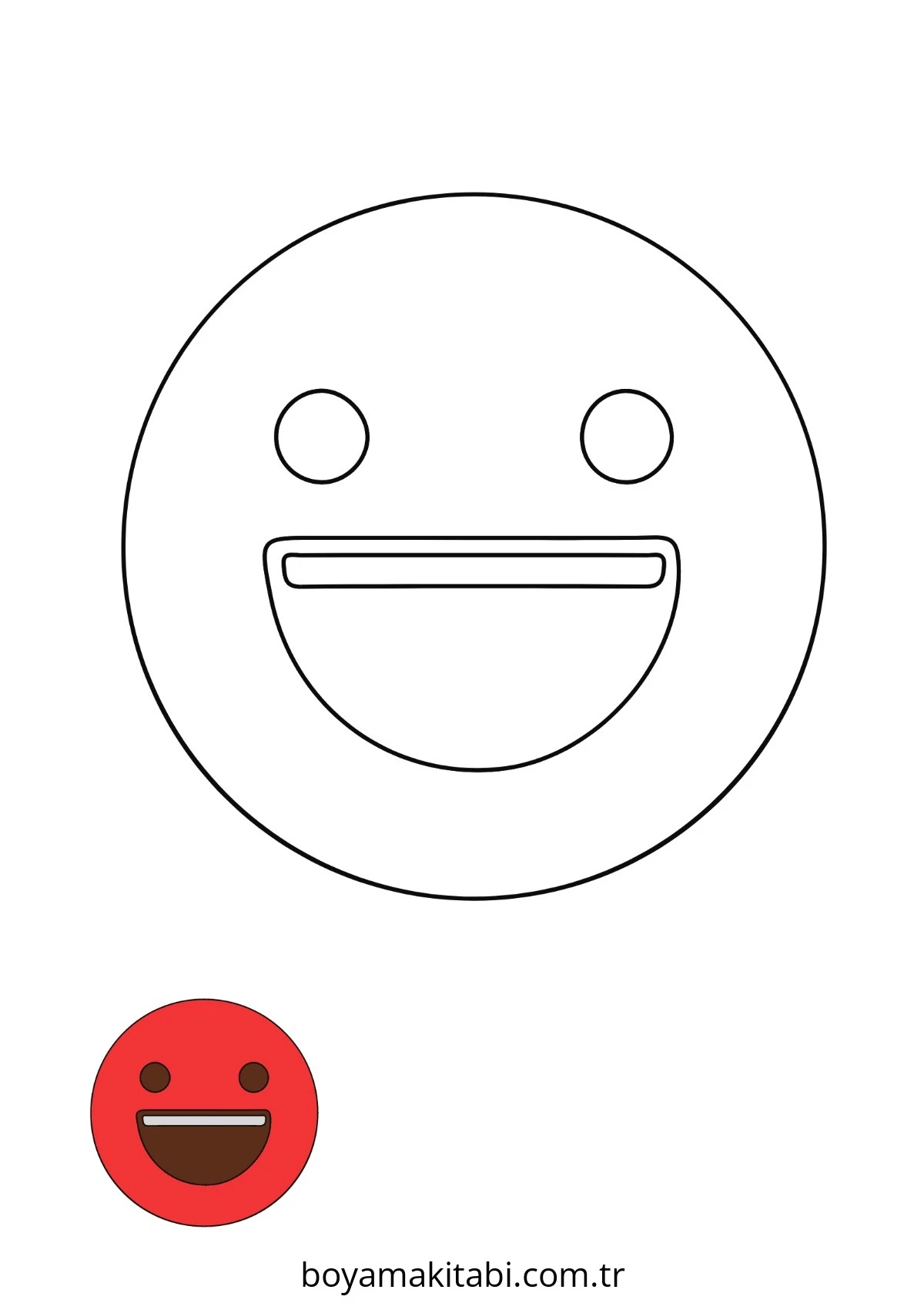 Emoji boyama sayfası – boyama çalışması, yaratıcılığı geliştirir