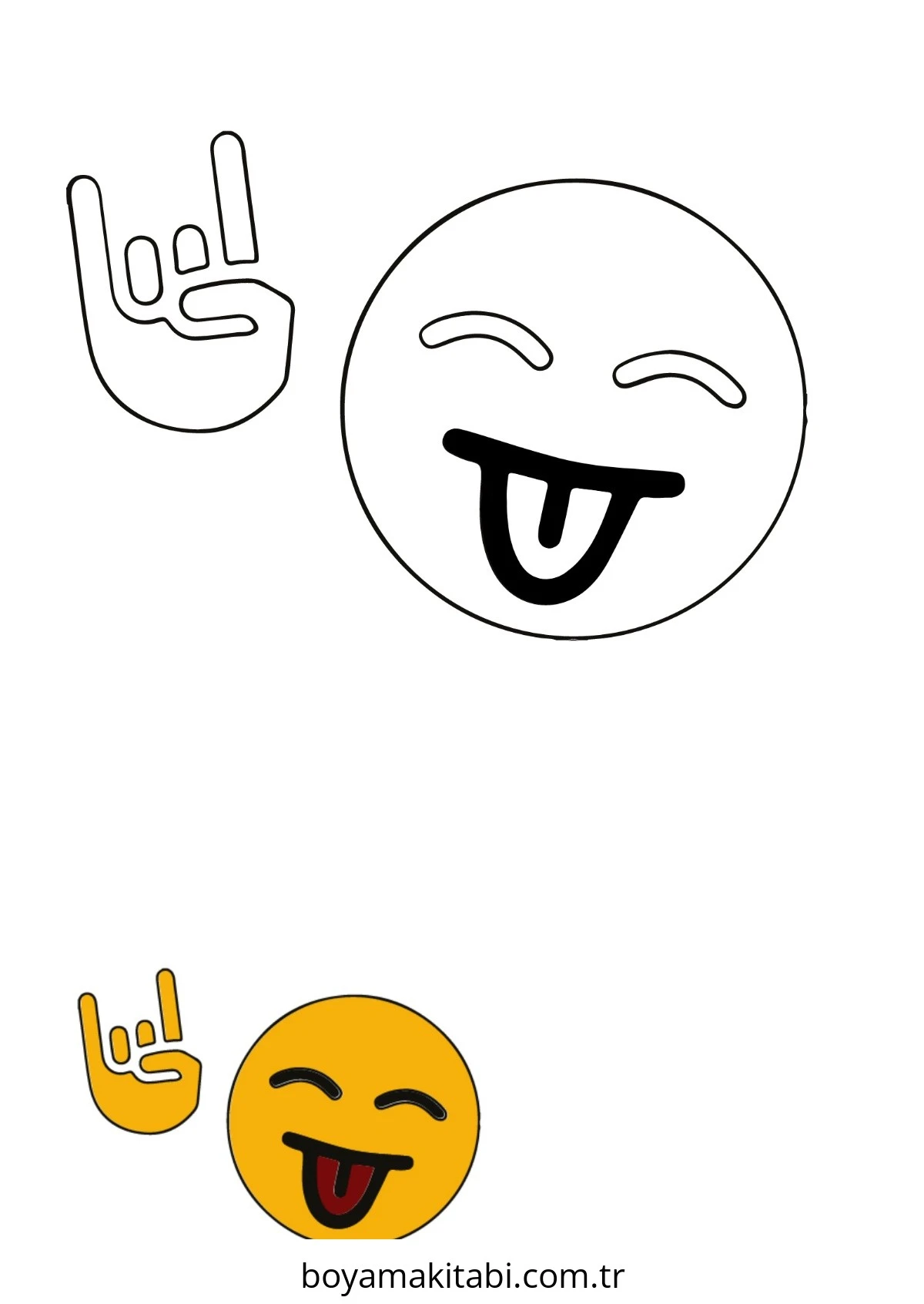 Emoji boyama sayfası – evde etkinlik, ücretsiz yazdır