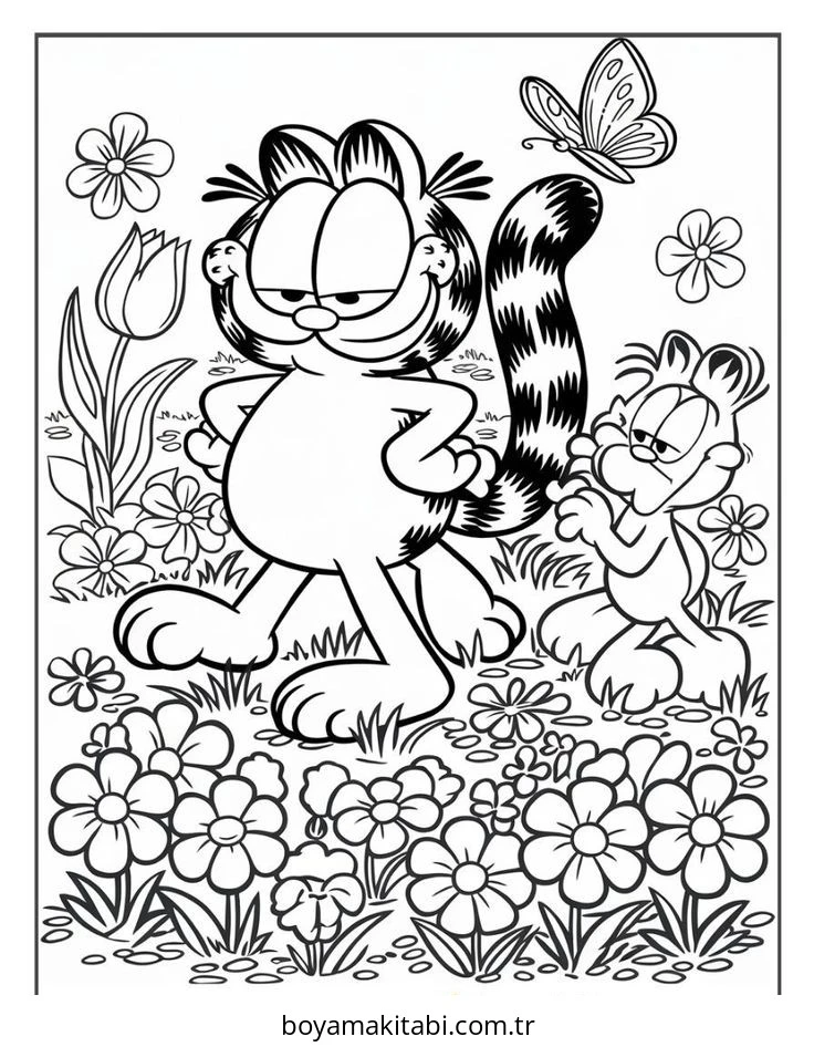 Garfield boyama sayfası #108 – A4 baskıya uygun, ücretsiz yazdır