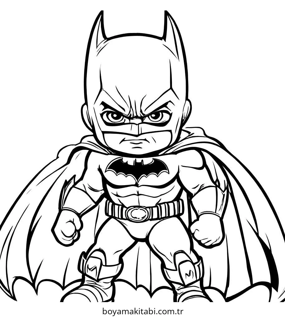 Batman boyama sayfası – çocuklar için, çizgi film temalı