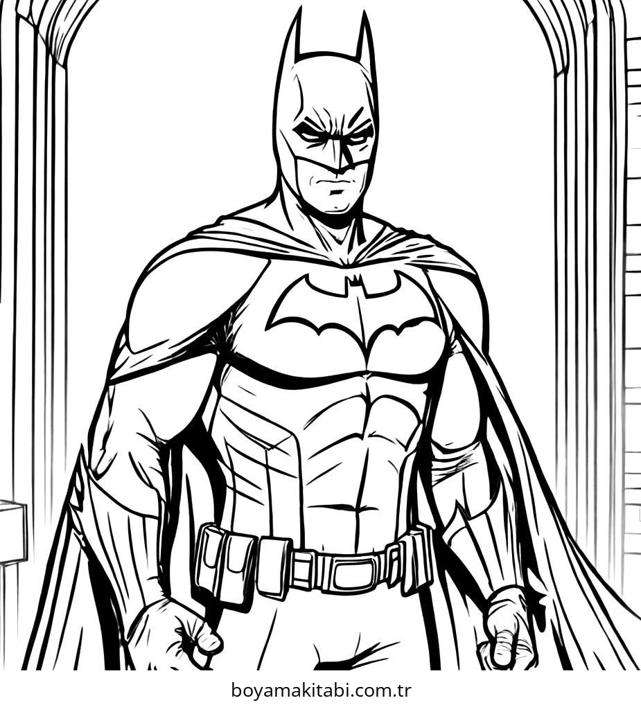 Batman boyama sayfası – eğitici aktivite, yaratıcılık